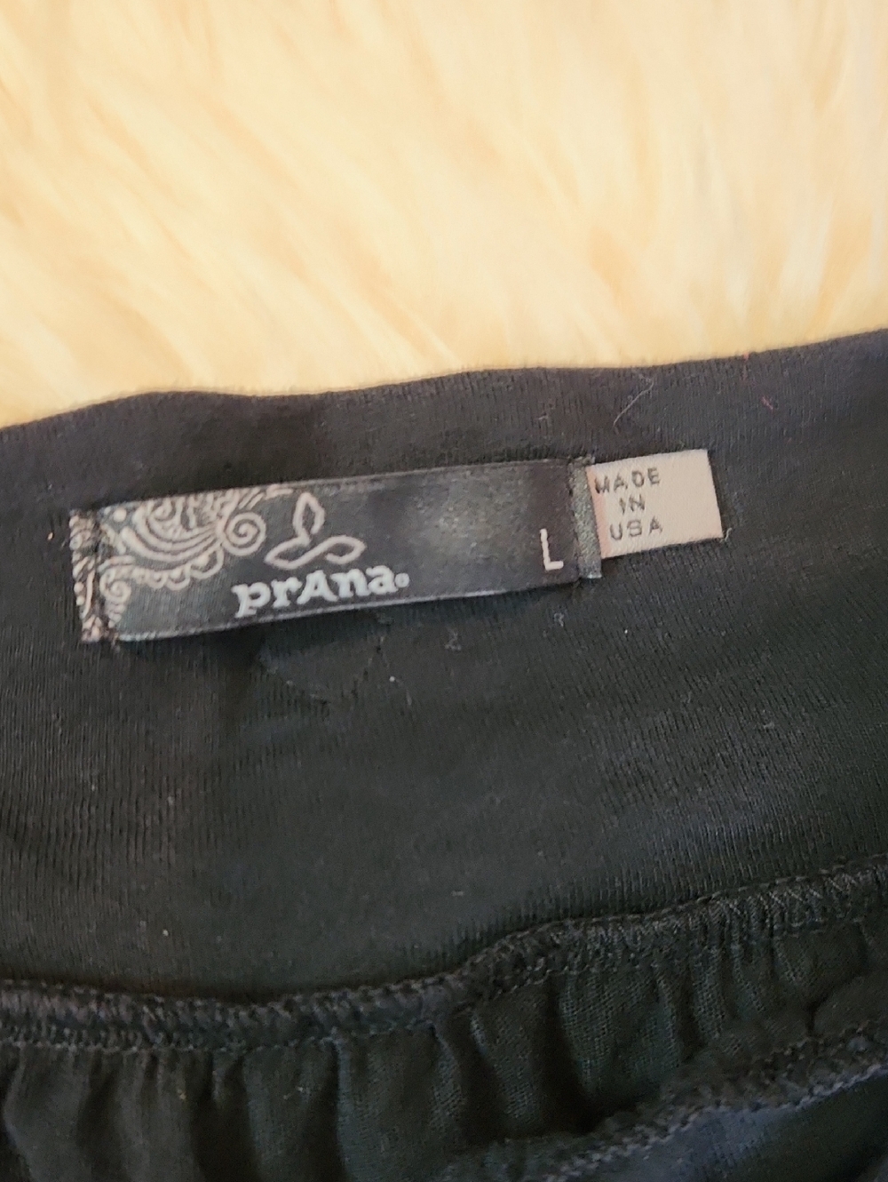 Prana Black Lace Edged Cotton Skirt - Picture 2 of 5
